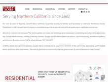 Tablet Screenshot of gossettalarm.com